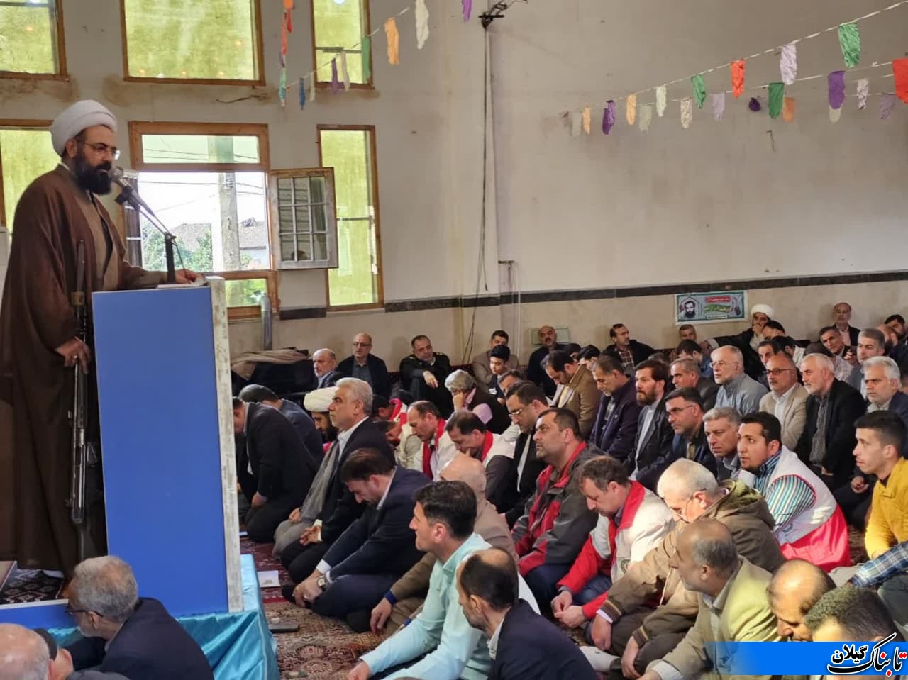 گزارش تصویری از نمازجمعه شهرستان لنگرود با حضور استاندارکیلان درمسجدانسرمحله