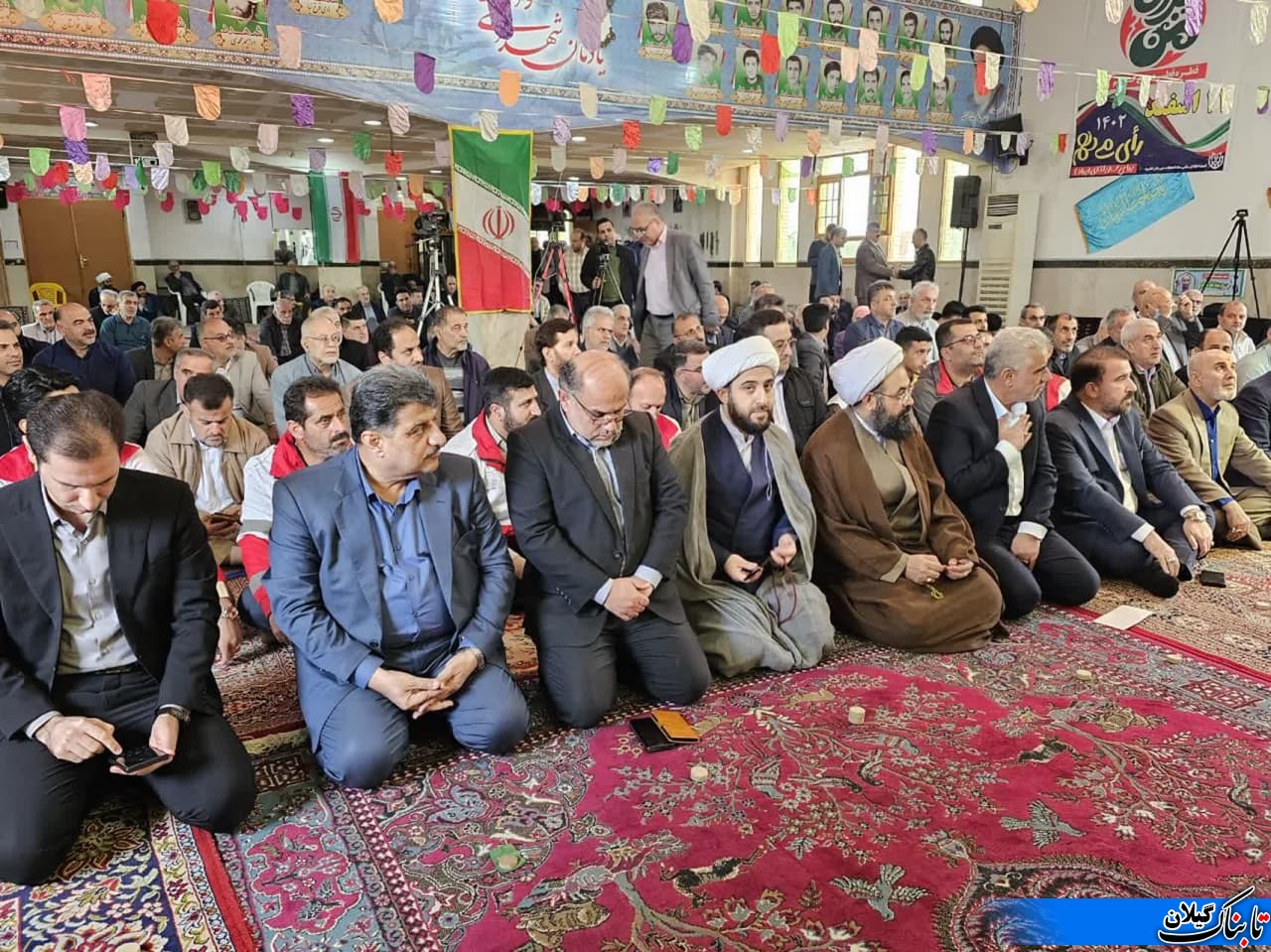گزارش تصویری از نمازجمعه شهرستان لنگرود با حضور استاندارکیلان درمسجدانسرمحله