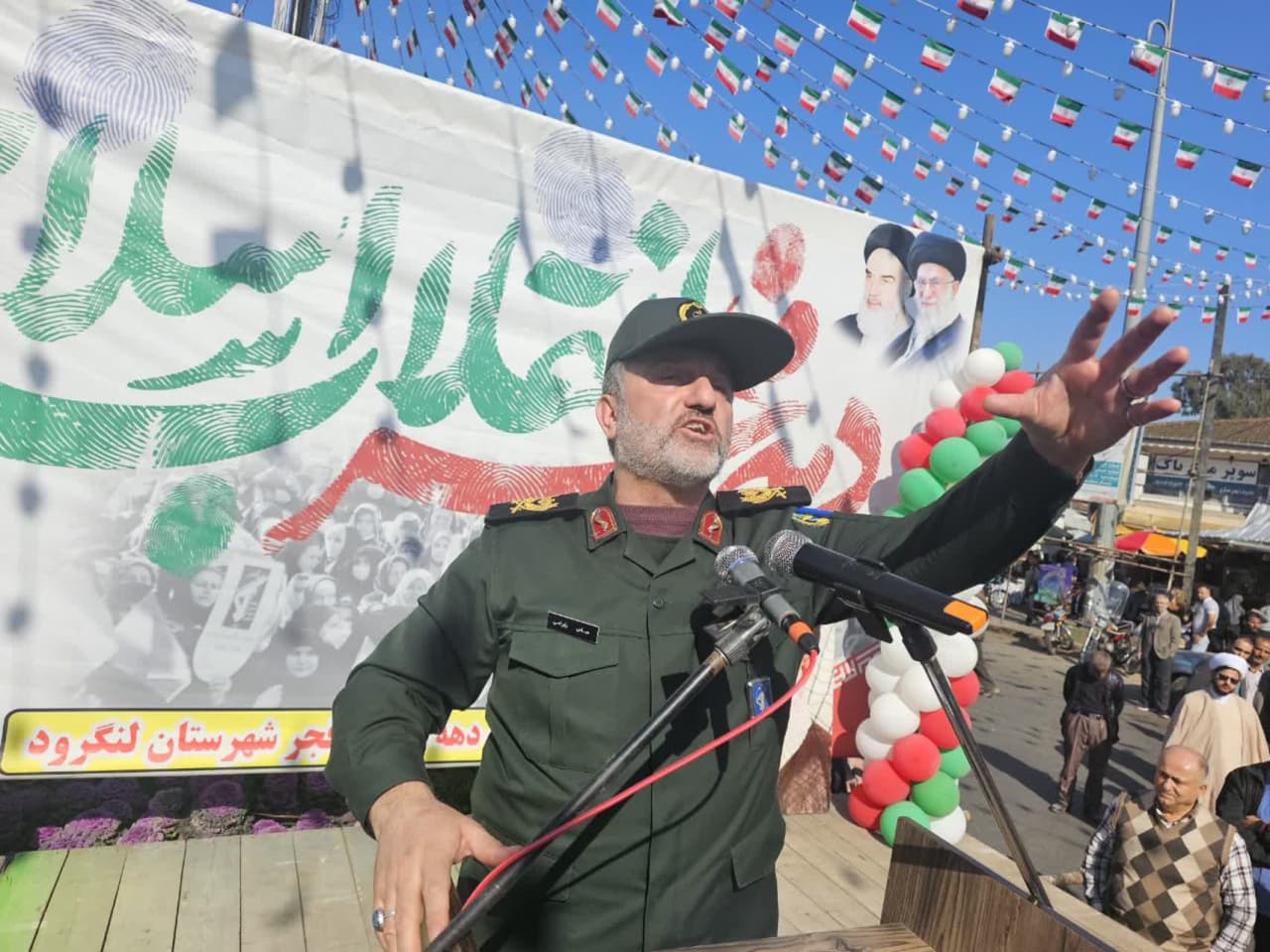 گزارش تصویری 22 بهمن شهرستان لنگرود