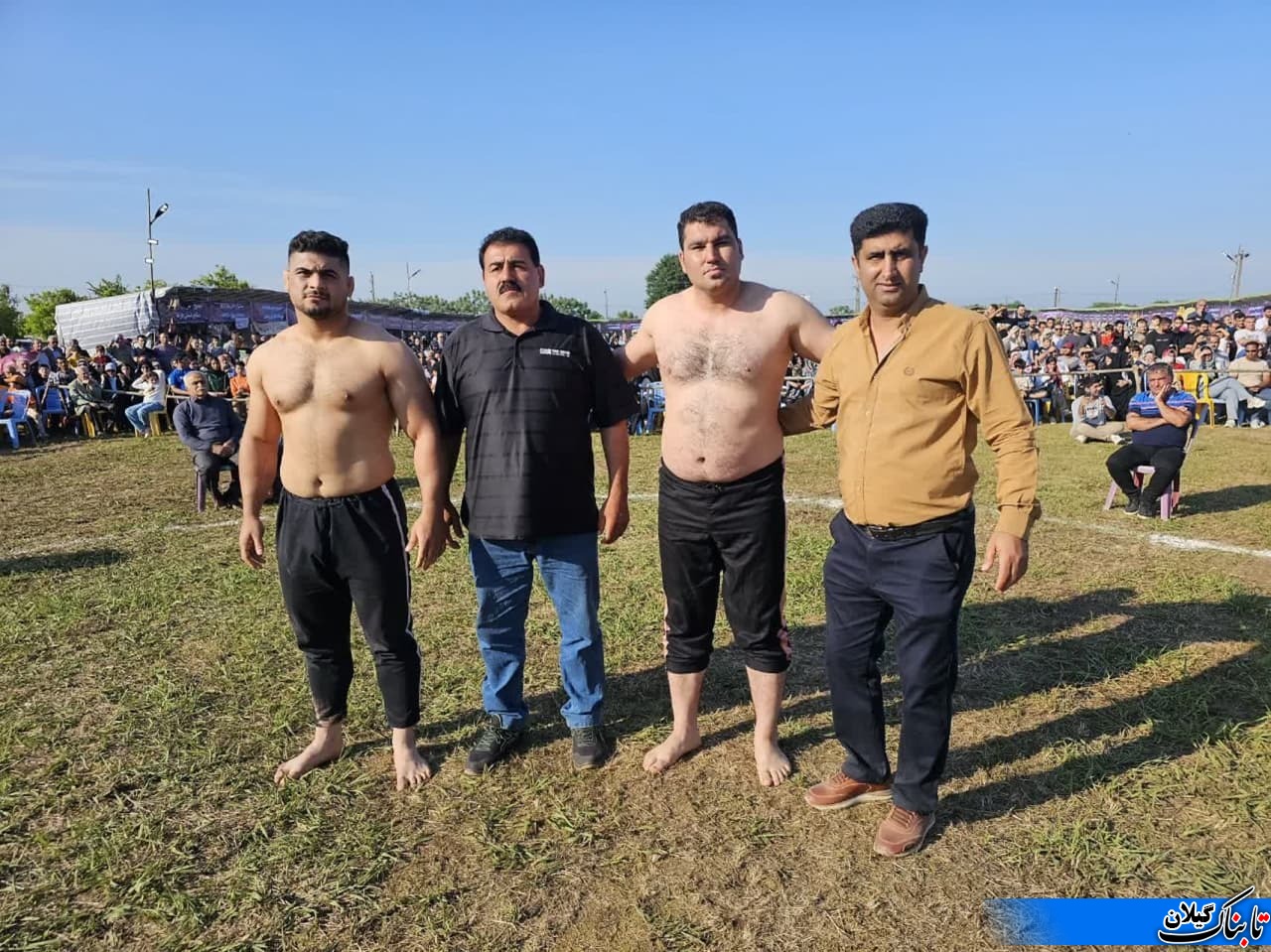 برگزاری لافندبازی و کشتی گیله مردی در جشنواره ملی بهار نارنج شهر کومله
