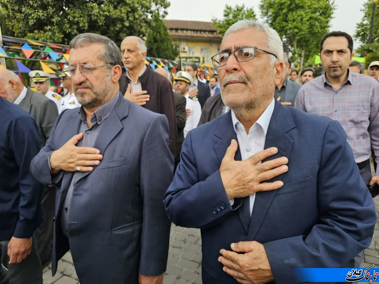 استاندار گیلان در مراسم یادبود شهید حجت کاروان واجاری شرکت کرد